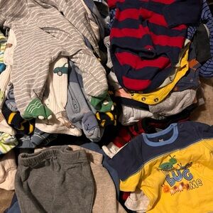 Carter's Kids Clothing Bundle - Stripes and Colors 65 pieces